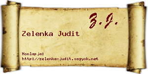 Zelenka Judit névjegykártya